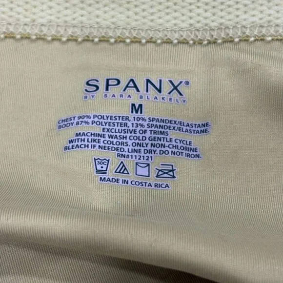 Spanx By Sara Blakely Womens Beige Medium Strapless Slip Shapewear Dress - Picture 5 of 6